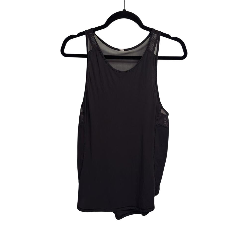 Lululemon Tank Top Womens 4 Black Sculpt II Lightweight Mesh Stretch Run Relaxed